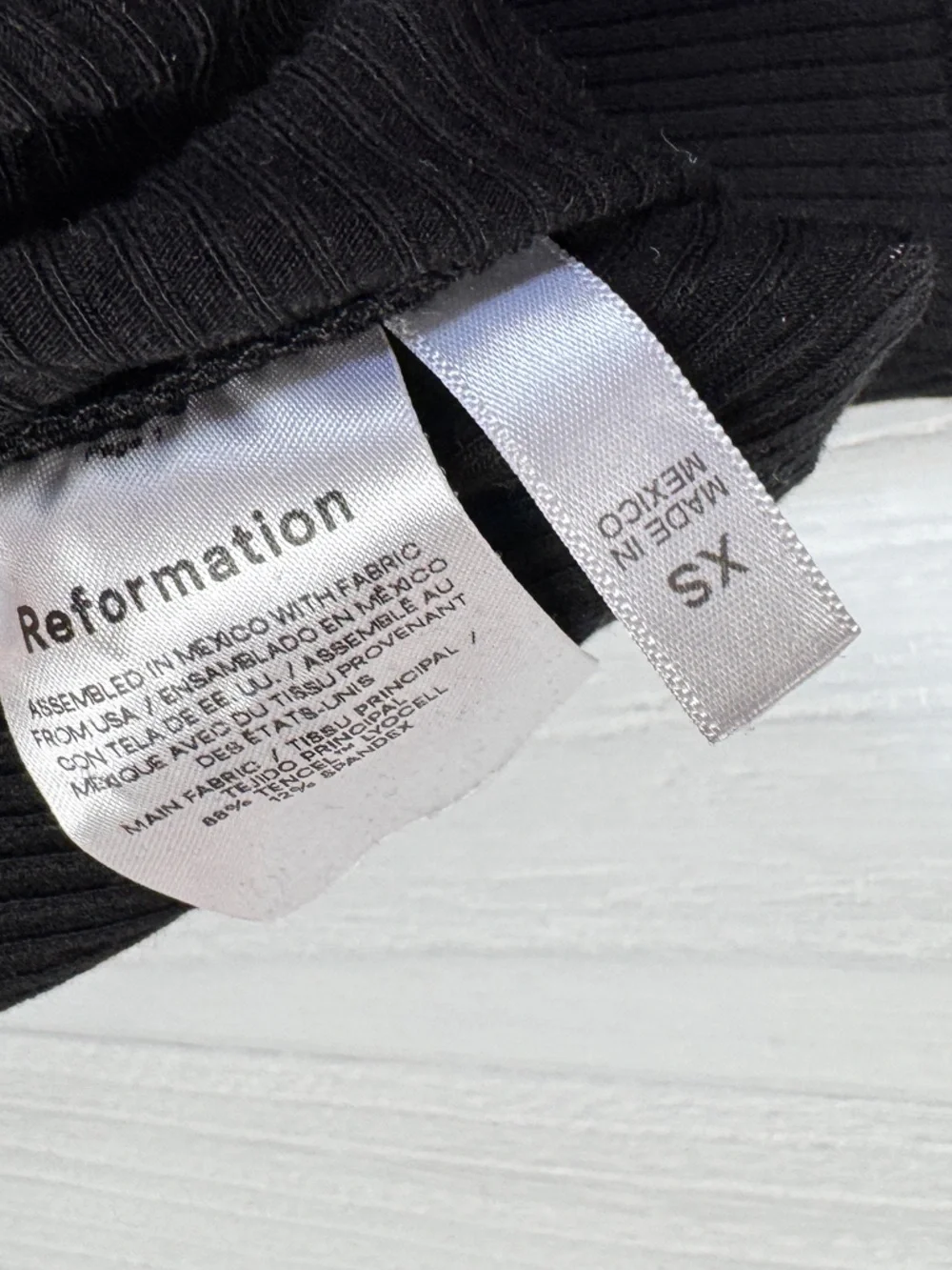 Reformation Cassi Knit Dress Black - Picture 7 of 10